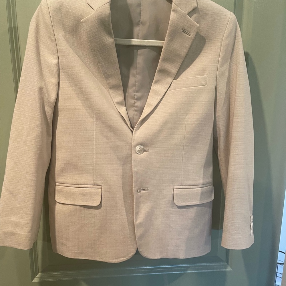 Nautica Cream Sport Coat with Notched Lapels